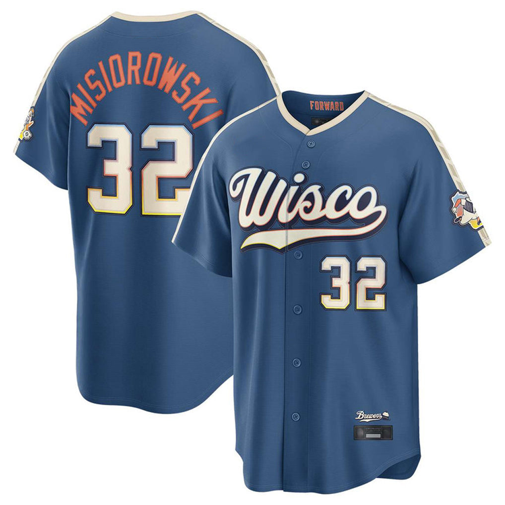 Odoa M.Brewers #32 Jacob Misiorowski Player Blue 2026 City Connect Home Game Stitched Jerseys