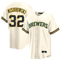 Odoa M.Brewers #32 Jacob Misiorowski Player Cream Home Game Stitched Jerseys