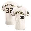 Odoa M.Brewers #32 Jacob Misiorowski Player Cream Home Limited Elite Stitched Jerseys