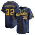 Odoa M.Brewers #32 Jacob Misiorowski Player Navy Home Limited Stitched Jerseys