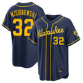 Odoa M.Brewers #32 Jacob Misiorowski Player Navy Home Stadium Game Stitched Jerseys