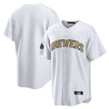 Odoa M.Brewers Blank Player Gold Home Game Stitched Jerseys