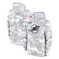 Odoa M.Dolphins Arctic Camo Salute to Service Hoodies Limited Game Blank Player Stitched Jerseys