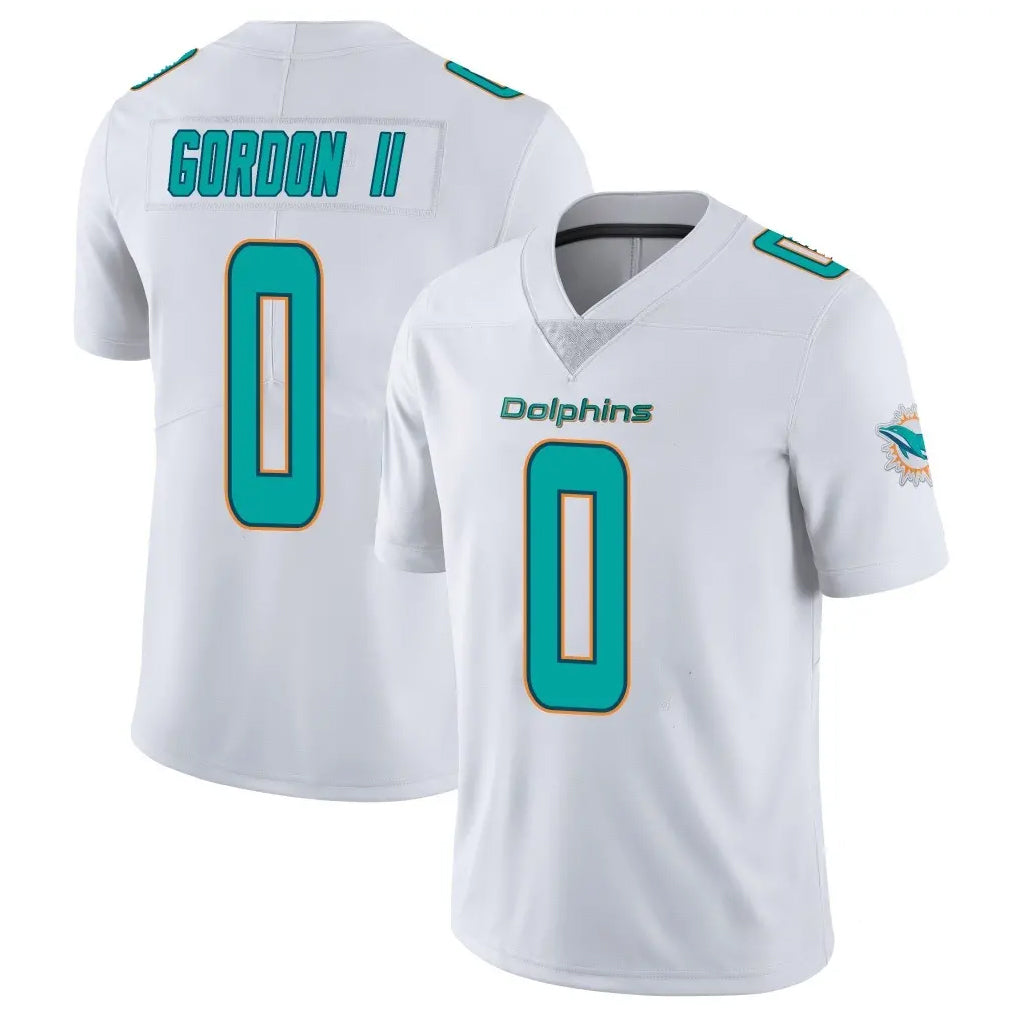 Odoa M.Dolphins #0 Ollie Gordon II Player White Limited Vapor Untouchable Home Game Stitched Jerseys