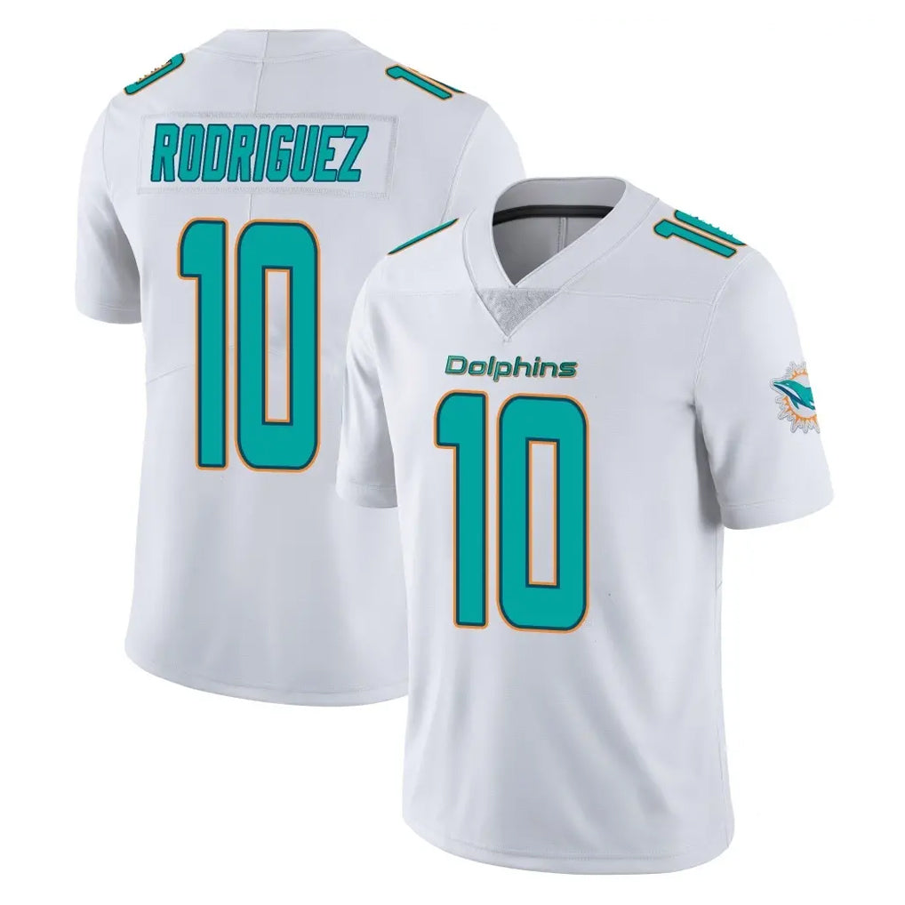 Odoa M.Dolphins #10 Jacob Rodriguez Player White Limited Vapor Untouchable Home Game Stitched Jerseys