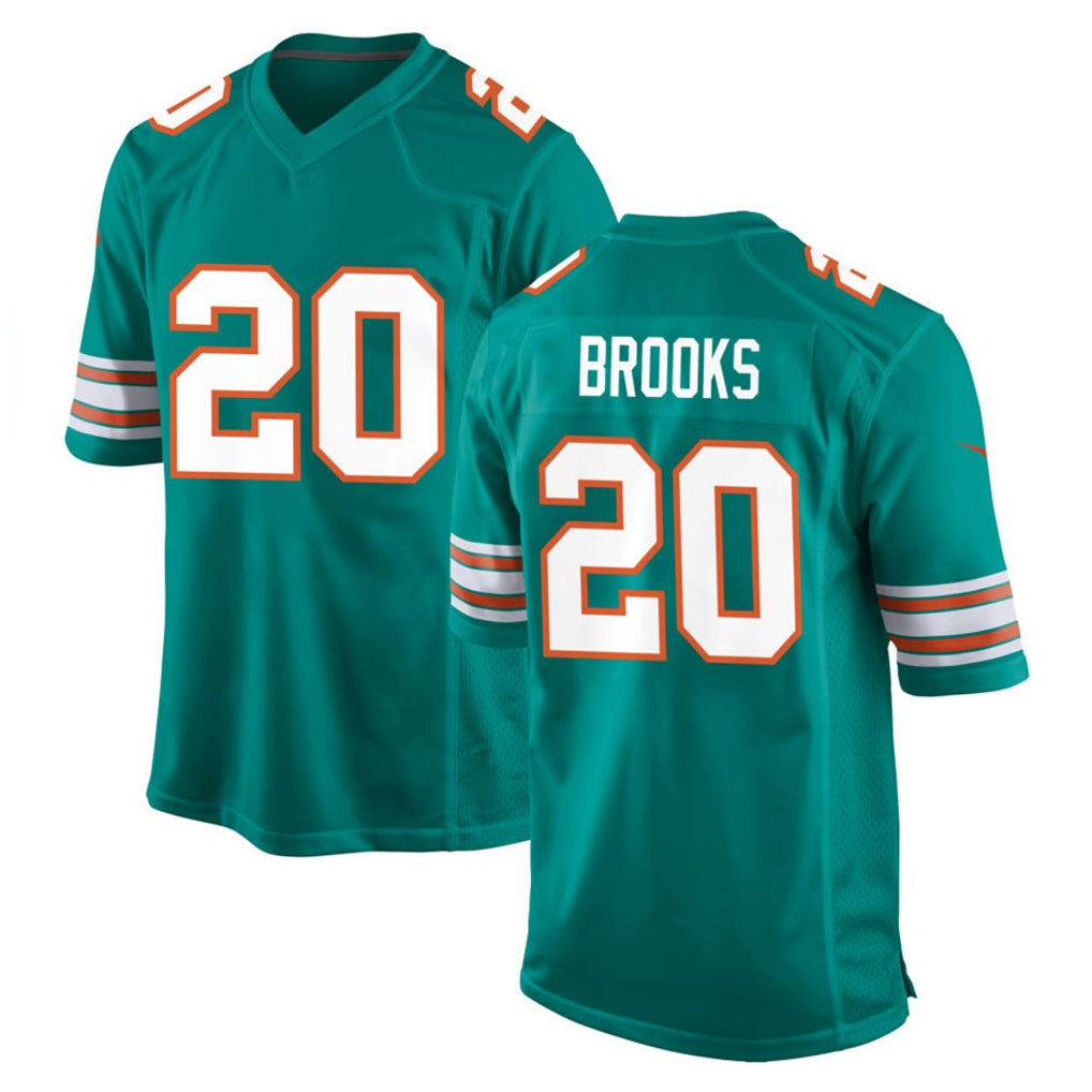 Odoa M.Dolphins #20 Jordyn Brooks Player Aqua Alternate Home Game Stitched Jerseys