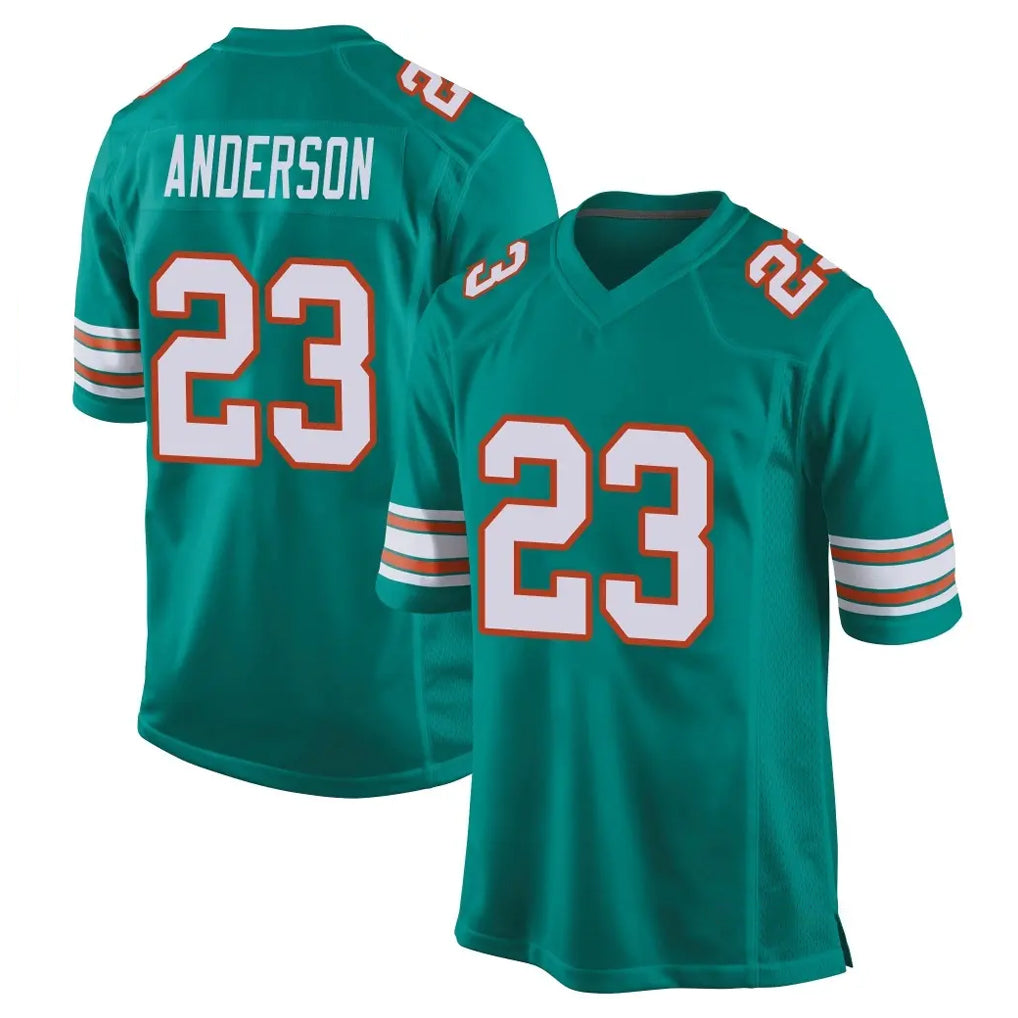 Odoa M.Dolphins #23 Zayne Anderson Player Aqua Alternate Home Game Stitched Jerseys