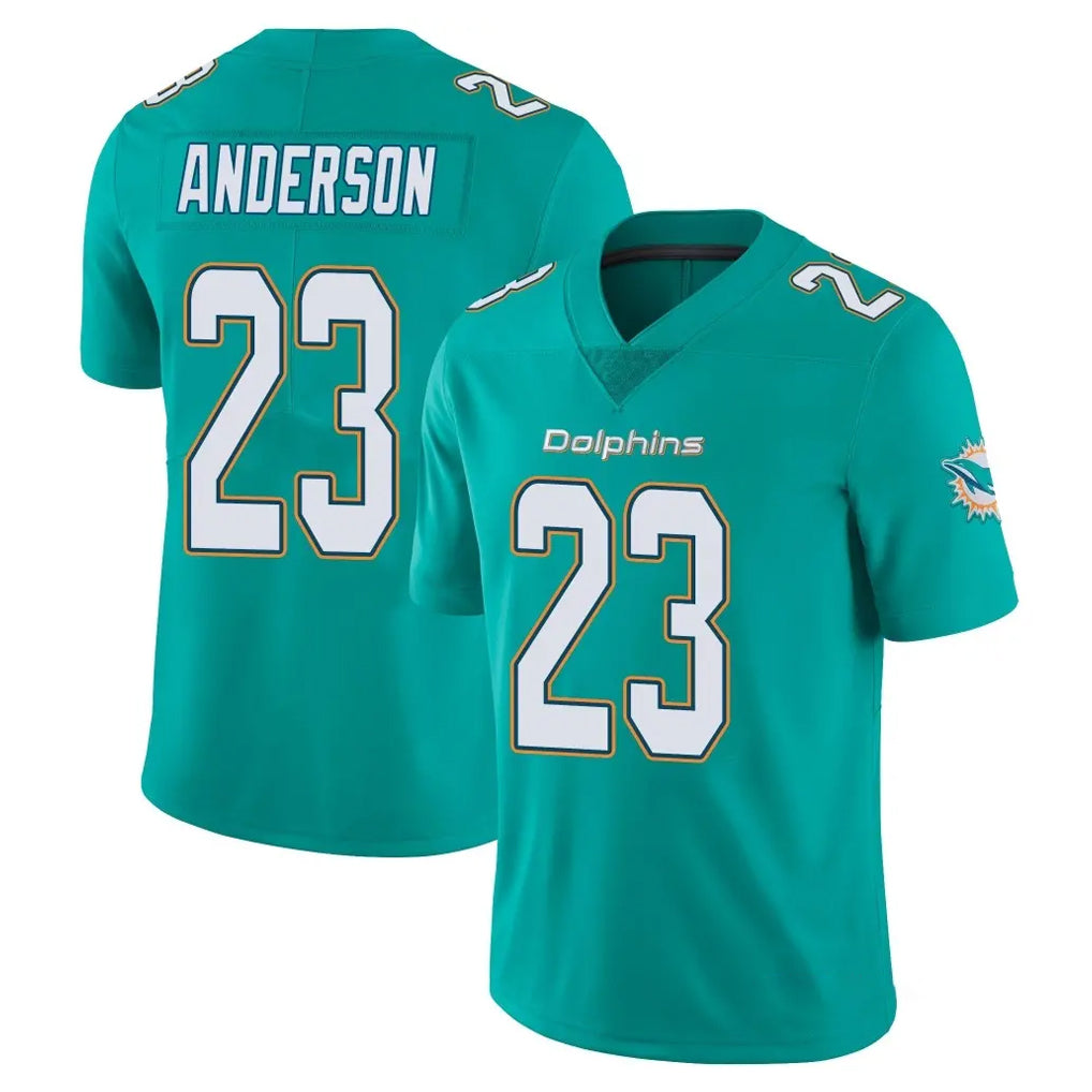 Odoa M.Dolphins #23 Zayne Anderson Player Aqua Limited Vapor Untouchable Home Game Stitched Jerseys