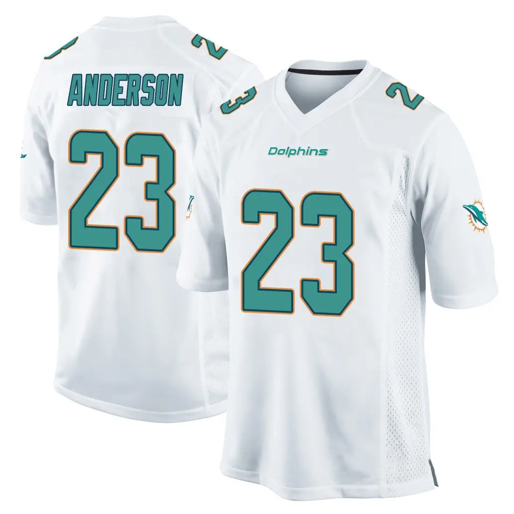 Odoa M.Dolphins #23 Zayne Anderson Player White Home Game Stitched Jerseys