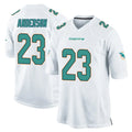 Odoa M.Dolphins #23 Zayne Anderson Player White Home Game Stitched Jerseys