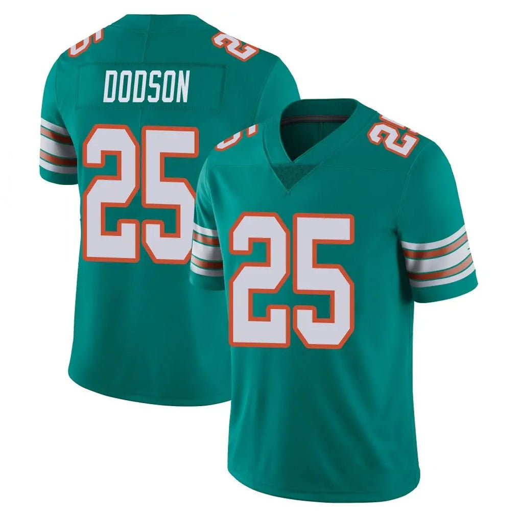 Odoa M.Dolphins #25 Tyrel Dodson Player Aqua Limited Alternate Vapor Untouchable Home Game Stitched Jerseys