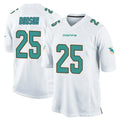 Odoa M.Dolphins #25 Tyrel Dodson Player White Home Game Stitched Jerseys