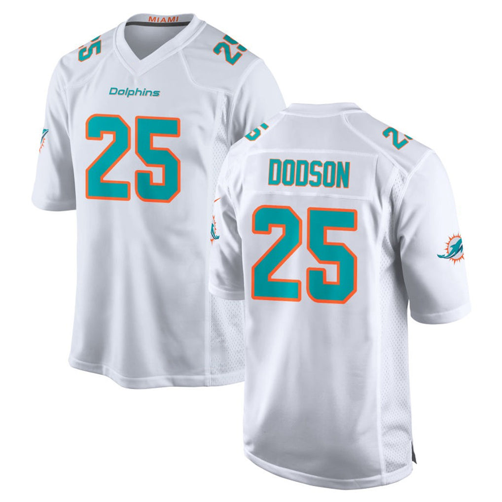 Odoa M.Dolphins #25 Tyrel Dodson Player White Limited Home Game Stitched Jerseys