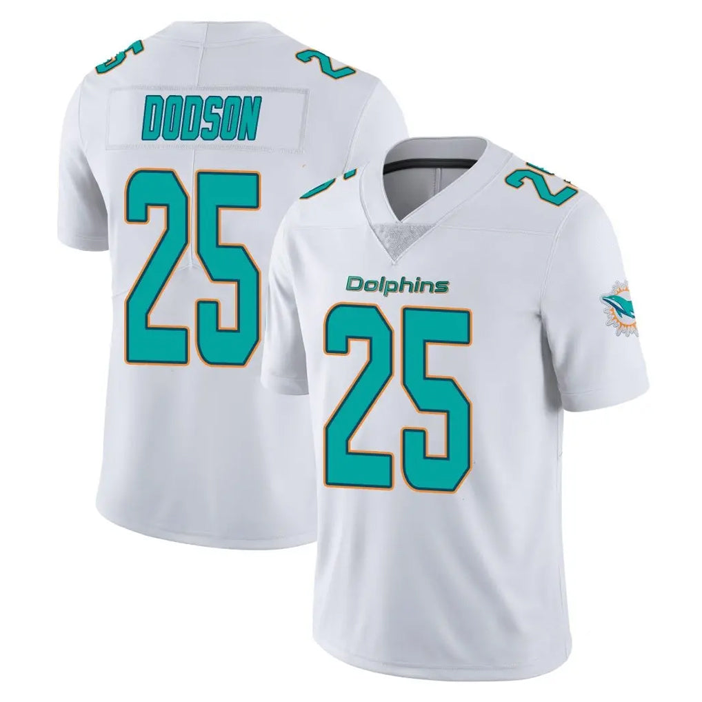 Odoa M.Dolphins #25 Tyrel Dodson Player White Limited Vapor Untouchable Home Game Stitched Jerseys