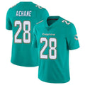 Odoa M.Dolphins #28 De'Von Achane Player Aqua Limited Vapor Untouchable Home Game Stitched Jerseys