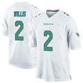 Odoa M.Dolphins #2 Malik Willis Player White Home Game Stitched Jerseys