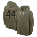 Odoa M.Dolphins #44 Chop Robinson Player Olive Salute to Service Pullover Hoodies Limited Stitched Jerseys