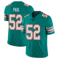Odoa M.Dolphins #52 Patrick Paul Player Aqua Limited Alternate Vapor Untouchable Home Game Stitched Jerseys