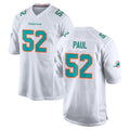 Odoa M.Dolphins #52 Patrick Paul Player White Limited Home Game Stitched Jerseys