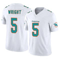Odoa M.Dolphins #5 Jaylen Wright Player White Limited Vapor F.U.S.E. Home Game Stitched Jerseys