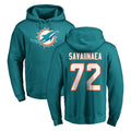 Odoa M.Dolphins #72 Jonah Savaiinaea Player Aqua LOGO Pullover Hoodies Limited Stitched Jerseys
