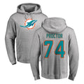 Odoa M.Dolphins #74 Kadyn Proctor Player Gray LOGO Pullover Hoodies Limited Stitched Jerseys