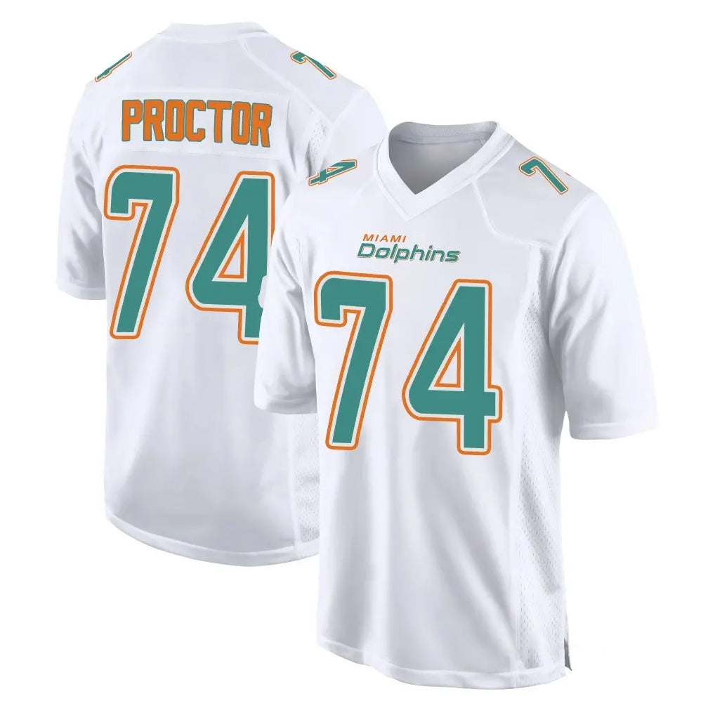 Odoa M.Dolphins #74 Kadyn Proctor Player White Fashion Home Game Stitched Jerseys