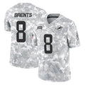 Odoa M.Dolphins #8 JuJu Brents Player Arctic Camo Salute To Service Limited Game Stitched Jerseys