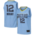 Odoa M.Grizzlies #12 Ja Morant Light Blue Fast Break Replica Player Stitched Jerseys- Statement Edition