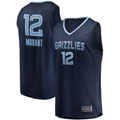 Odoa M.Grizzlies #12 Ja Morant Navy Big & Tall Fast Break Player Stitched Jerseys- Icon Edition