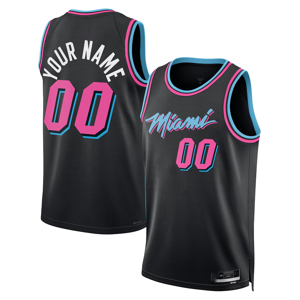 Odoa Custom M.Heat 202526 City Edition Swingman Jerseys