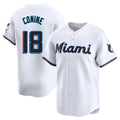 Odoa M.Marlins #18 Griffin Conine Player White Home Limited Stitched Jerseys