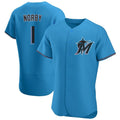 Odoa M.Marlins #1 Connor Norby Player Blue Home Limited Elite Stitched Jerseys