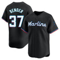 Odoa M.Marlins #37 Anthony Bender Player Black  Home Limited Stitched Jerseys