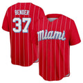 Odoa M.Marlins #37 Anthony Bender Player Red City Connect Home Game Stitched Jerseys