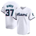 Odoa M.Marlins #37 Anthony Bender Player White  Home Limited Stitched Jerseys