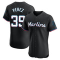 Odoa M.Marlins #39 Eury Perez Player Black Vapor Home Limited Elite Stitched Jerseys