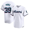 Odoa M.Marlins #39 Eury Perez Player White  Home Limited Stitched Jerseys