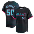 Odoa M.Marlins #50 Agustin Ramirez Player Black City Connect Home Limited Stitched Jerseys