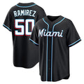 Odoa M.Marlins #50 Agustin Ramirez Player Black Fashion Out Home Game Stitched Jerseys