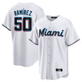 Odoa M.Marlins #50 Agustin Ramirez Player White  Home Game Stitched Jerseys