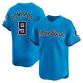 Odoa M.Marlins #9 Xavier Edwards Player Blue Home Limited Stitched Jerseys