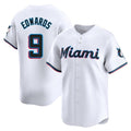 Odoa M.Marlins #9 Xavier Edwards Player White  Home Limited Stitched Jerseys