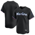 Odoa M.Marlins Blank Player Black Home Limited Stitched Jerseys