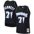Odoa M.Timberwolves #21 Kevin Garnett Mitchell & Ness Black Hardwood Classics Swingman Stitched Jerseys