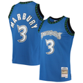 Odoa M.Timberwolves #3 Stephon Marbury Mitchell & Ness Blue 199697 Hardwood Classics Swingman Stitched Jerseys