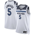 Odoa M.Timberwolves #5 Anthony Edwards White Swingman Stitched Jerseys - Association Edition