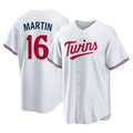 Odoa M.Twins #16 Austin Martin Player White Home Game Stitched Jerseys