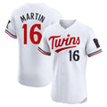 Odoa M.Twins #16 Austin Martin Player White Home Limited Elite Stitched Jerseys