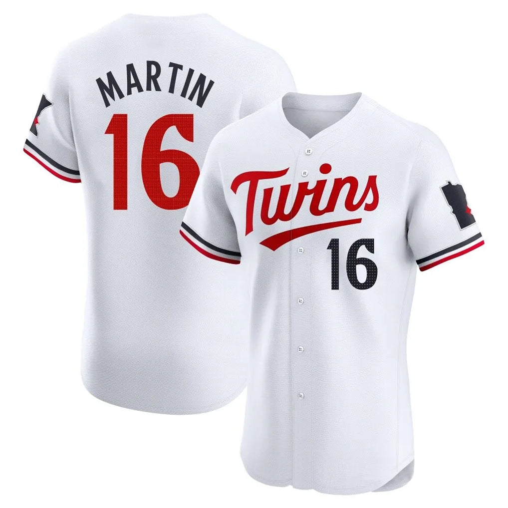 Odoa M.Twins #16 Austin Martin Player White Home Limited Elite Stitched Jerseys